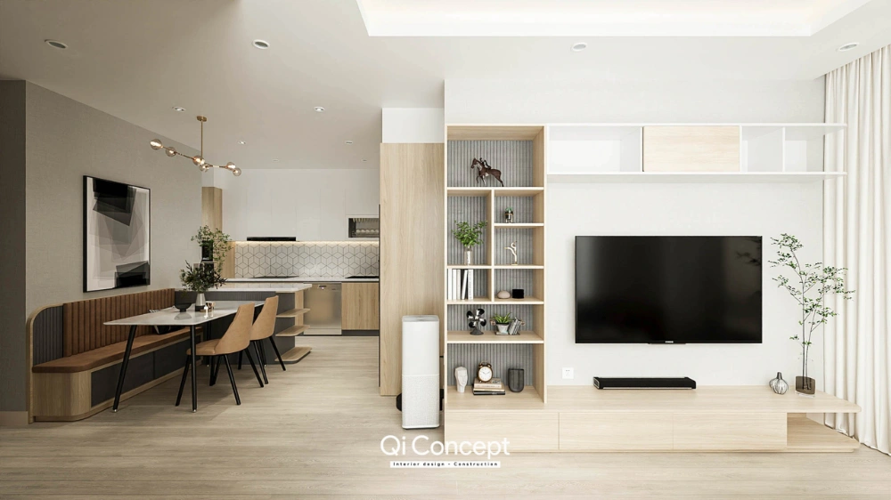 Thiết kế nội thất Star Hill Quận 7 87m2 hiện đại tối giản