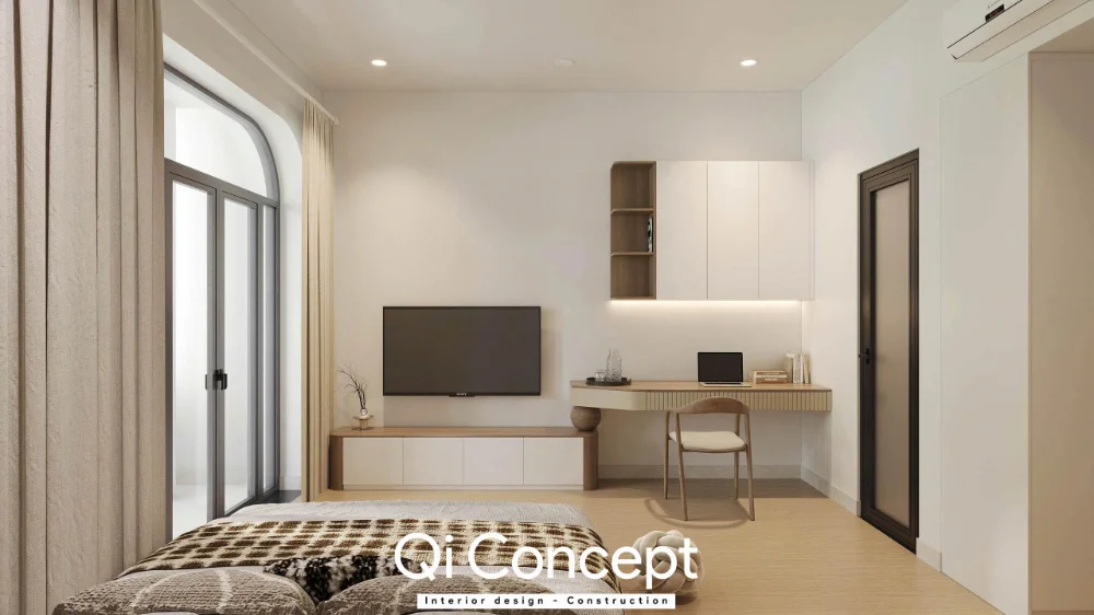 Góc TV và bàn làm việc đã thể hiện ở ảnh 15
